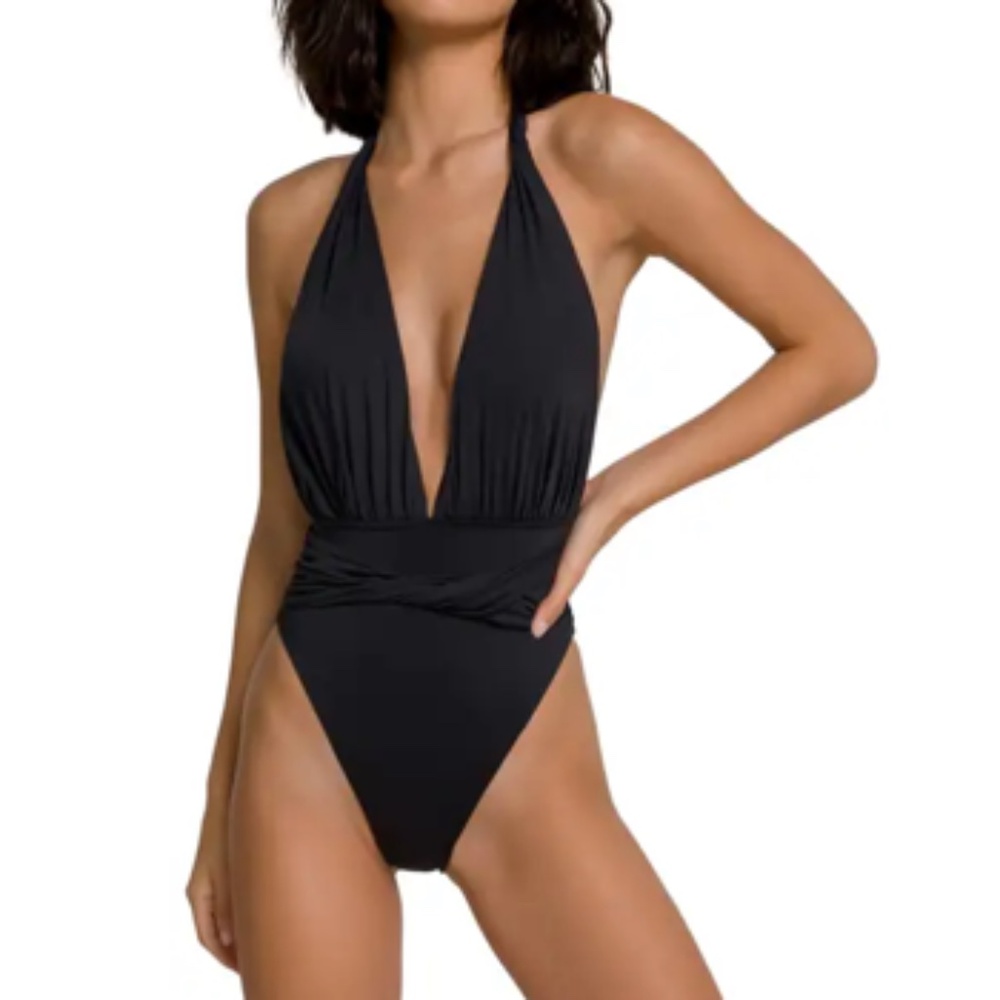 🖤Good American Waist Cincher One-Piece Swimsuit S 1(fits like US 2–4) – Black